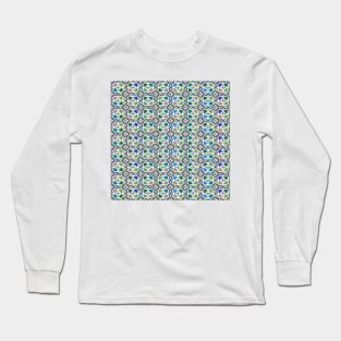 Moroccan Ceramic Tiles Mosaic Long Sleeve T-Shirt